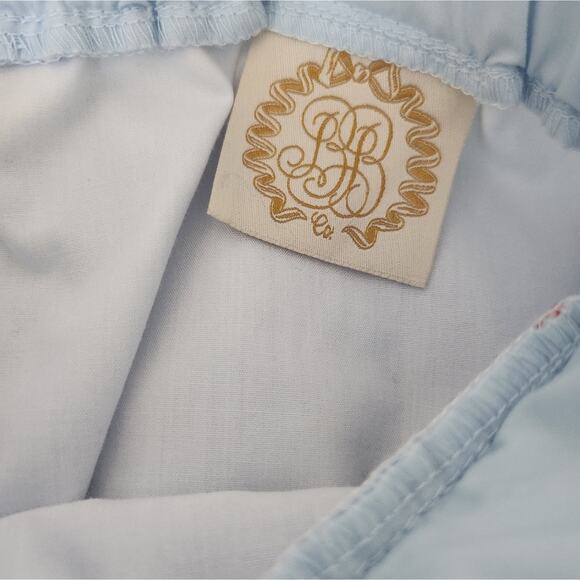 6 The Beaufort Bonnet Company Light Blue and Red Kids Shorts - Picture 4 of 5